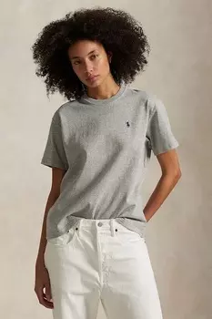 Хлопковая футболка Polo Ralph Lauren, серый