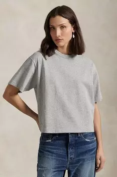 Хлопковая футболка Polo Ralph Lauren, серый