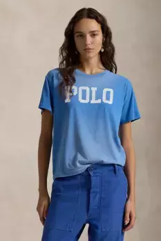 Хлопковая футболка Polo Ralph Lauren, синий