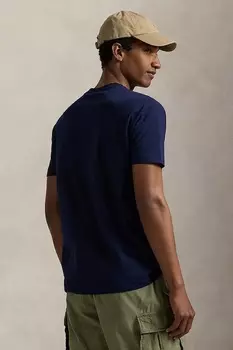 Хлопковая футболка Polo Ralph Lauren, темно-синий