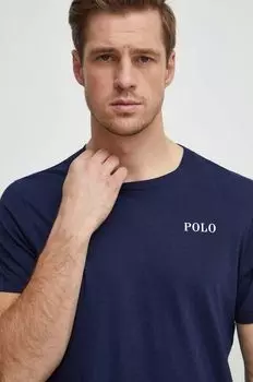 Хлопковая футболка Polo Ralph Lauren, темно-синий