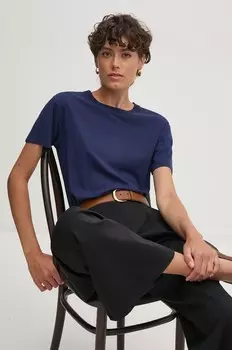 Хлопковая футболка Polo Ralph Lauren, темно-синий