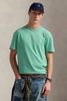 Хлопковая футболка Polo Ralph Lauren, зеленый