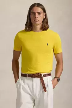 Хлопковая футболка Polo Ralph Lauren, желтый