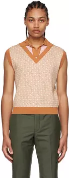 Хлопковая футболка-поло SSENSE Exclusive Orange Lukhanyo Mdingi