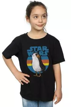 Хлопковая футболка «Последний джедай-порг» Star Wars, черный