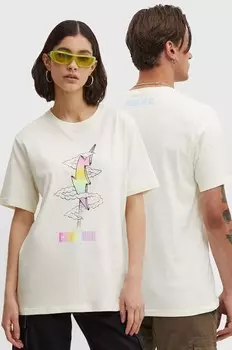 Хлопковая футболка Pride Converse, бежевый