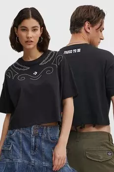 Хлопковая футболка Pride Converse, черный