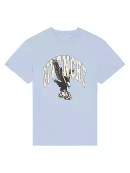 Хлопковая футболка приталенного кроя Givenchy, синий