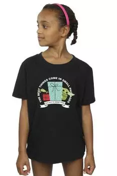 Хлопковая футболка «Приветствие Мандалорской галактики» Star Wars, черный