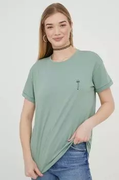 Хлопковая футболка протеста Protest, зеленый