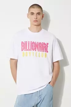 Хлопковая футболка прямого логотипа Billionaire Boys Club, белый
