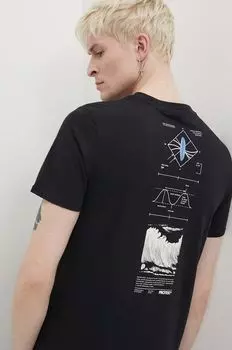 Хлопковая футболка Prtpenalt Protest, черный