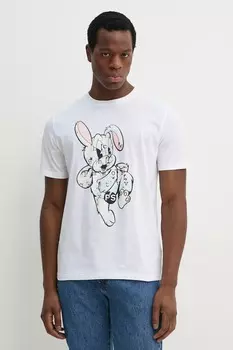 Хлопковая футболка Ps Paul Smith, белый