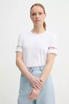 Хлопковая футболка Ps Paul Smith, белый