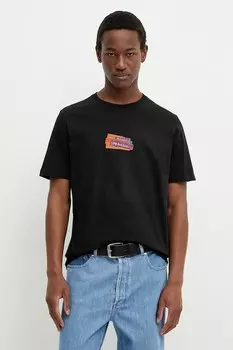 Хлопковая футболка Ps Paul Smith, черный