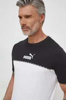 Хлопковая футболка Puma, белый
