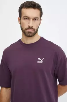 Хлопковая футболка Puma BETTER CLASSICS, фиолетовый