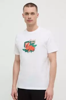 Хлопковая футболка Puma, бежевый