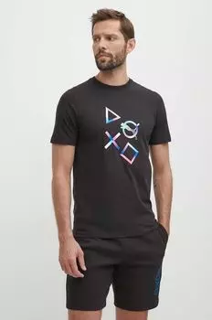 Хлопковая футболка Puma, черный