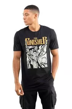 Хлопковая футболка Punisher Dual Marvel, черный