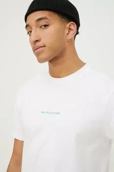 Хлопковая футболка Quiksilver, белый