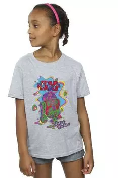 Хлопковая футболка R2D2 в стиле поп-арт Star Wars, серый