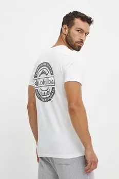Хлопковая футболка Rapid Ridge Columbia, белый