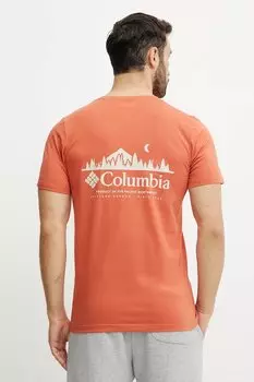 Хлопковая футболка Rapid Ridge Columbia, оранжевый