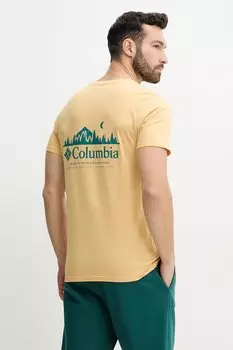 Хлопковая футболка Rapid Ridge Columbia, желтый