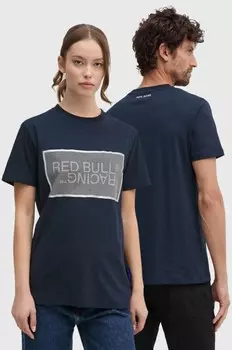 Хлопковая футболка Red Bull Racing x Pepe Jeans, темно-синий