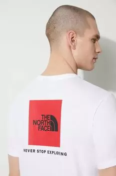 Хлопковая футболка Redbox Tee The North Face, белый