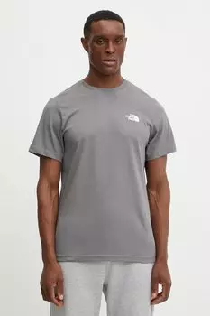 Хлопковая футболка Redbox The North Face, серый