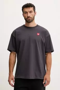 Хлопковая футболка Redbox The North Face, серый