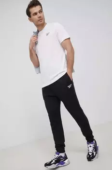 Хлопковая футболка Reebok, белый