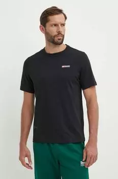 Хлопковая футболка Reebok, черный