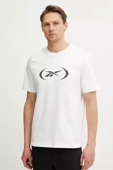 Хлопковая футболка Reebok Classic, белый