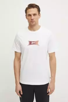 Хлопковая футболка Reebok Classic, белый