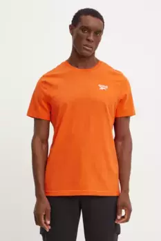 Хлопковая футболка Reebok, оранжевый