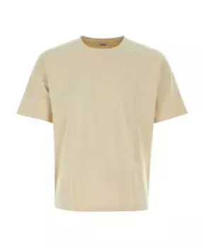 Хлопковая футболка Reece Nanushka, бежевый