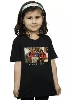 Хлопковая футболка Retrospective Still Friends, черный