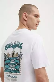 Хлопковая футболка Rip Curl, белый