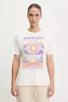 Хлопковая футболка Rip Curl, белый