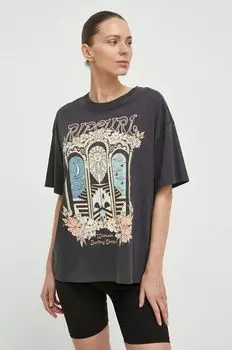 Хлопковая футболка Rip Curl, серый