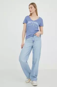 Хлопковая футболка Rip Curl, синий