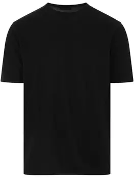 Хлопковая футболка Roberto Collina, черный