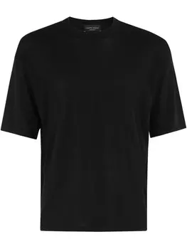 Хлопковая футболка Roberto Collina, черный