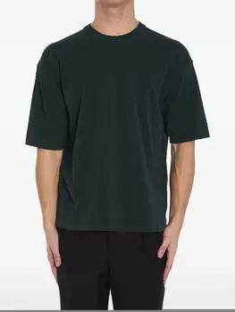 Хлопковая футболка Roberto Collina, зеленый