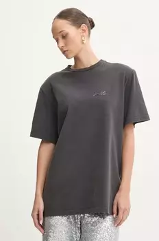 Хлопковая футболка Rotat Rotate, серый