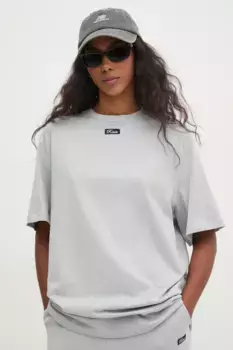 Хлопковая футболка Rotate, серый